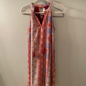 pink rose dress